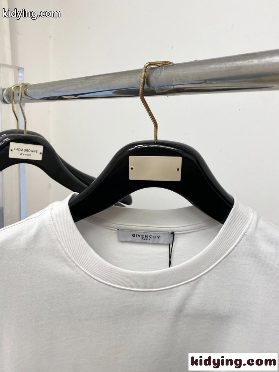 クルーネック 半袖Tシャツ ジバンシィ Tシャツ 偽物 ホワイト-1