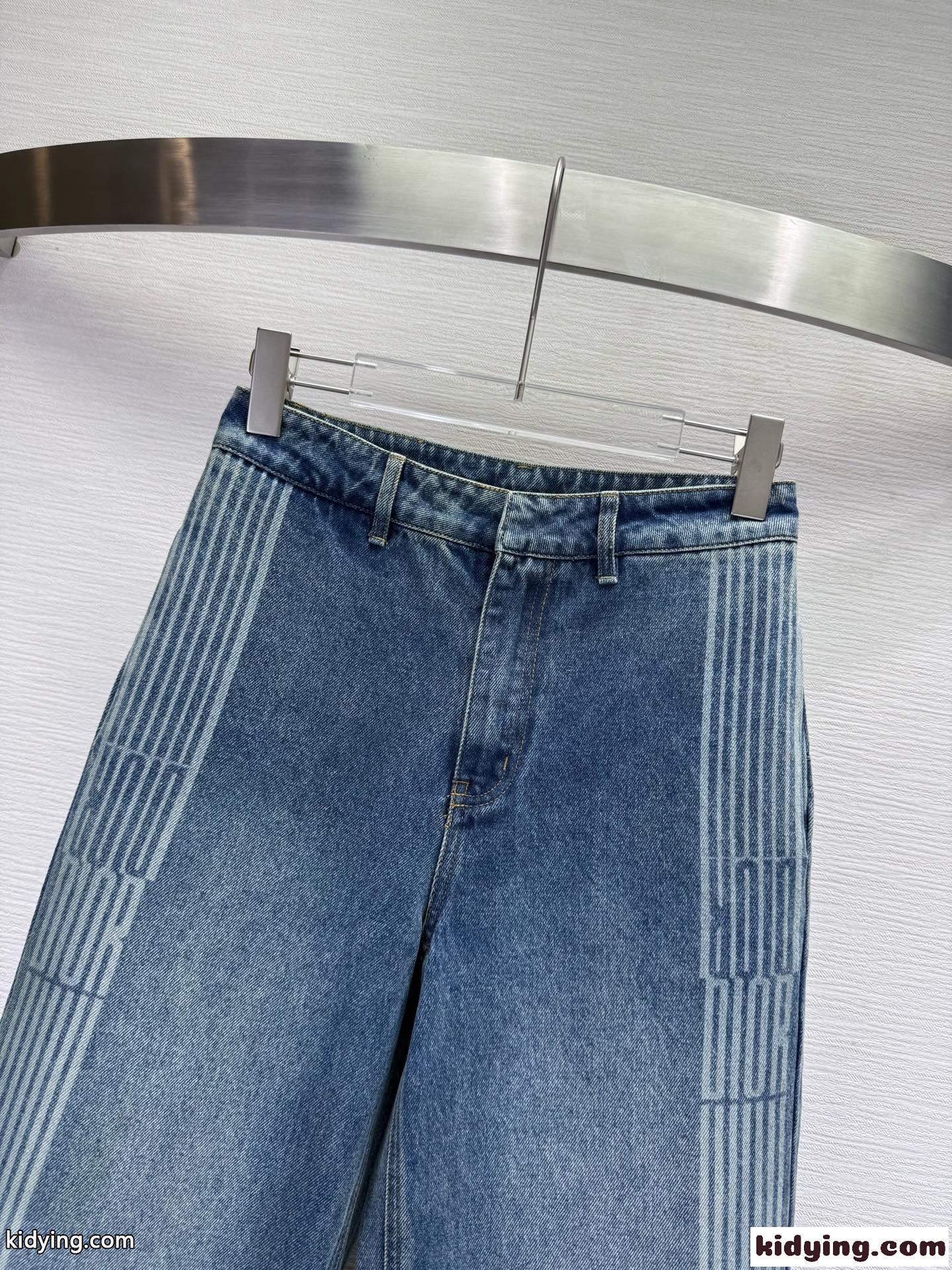 DiorAlps フレアジーンズ クリスチャン・ディオール ジーンズ コピー デニムパンツ ブルー-1
