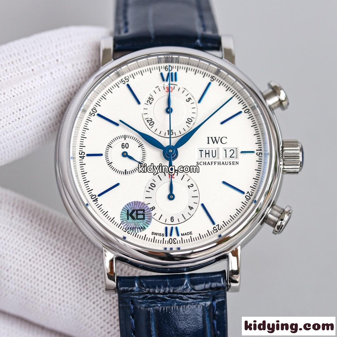 IWC 多機能 上品 42mm アナログ ウォッチワインダー 時計 コピー カジュアル ビジネス メンズ 腕時計-2