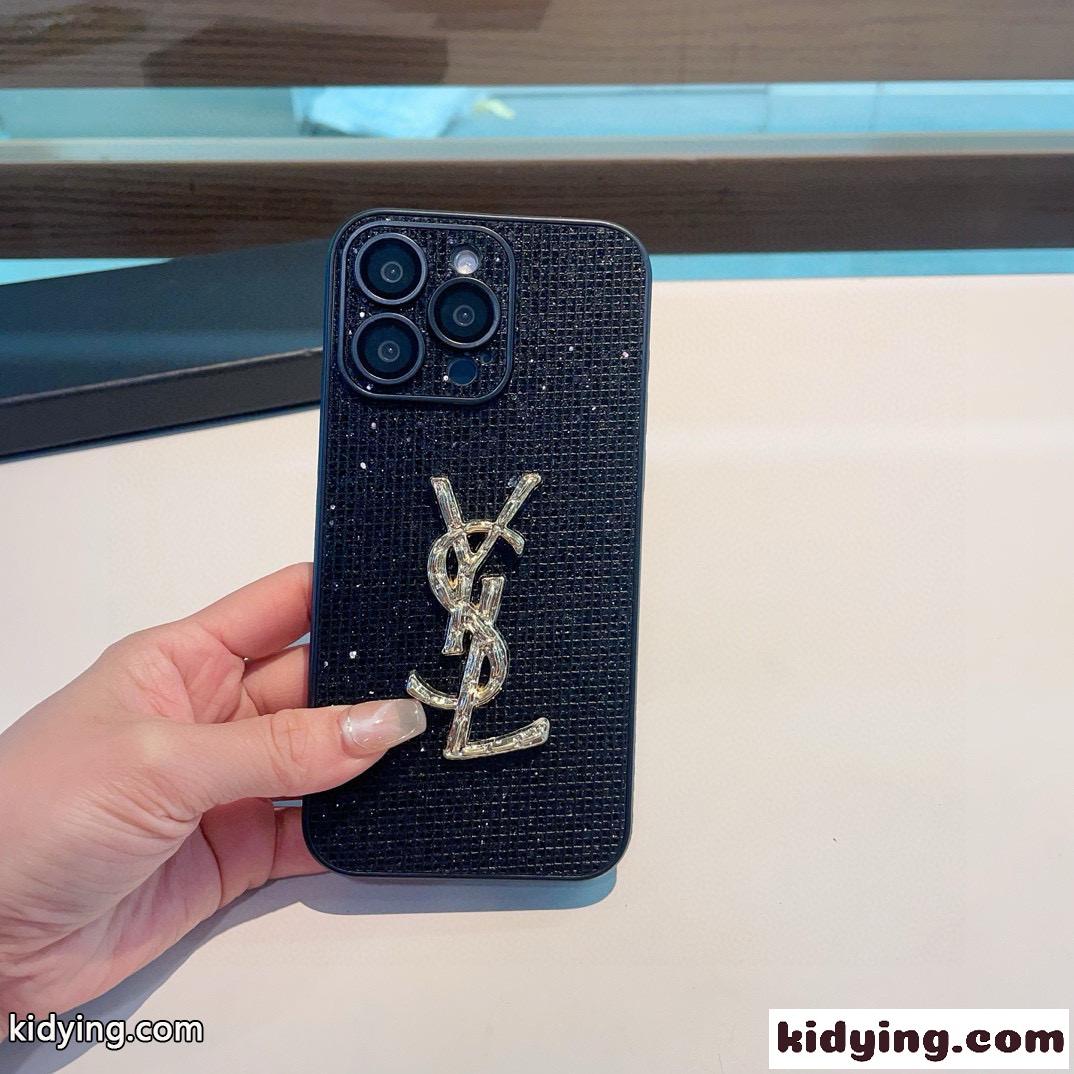 イヴ・サンローラン アイフォンケース 偽物 iPhone16ケース キラキラ YSL スマホケース-0