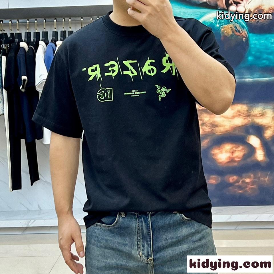 定番 ドルチェ&ガッバーナ Tシャツ コピー コットン 半袖Tシャツ ブラック-2