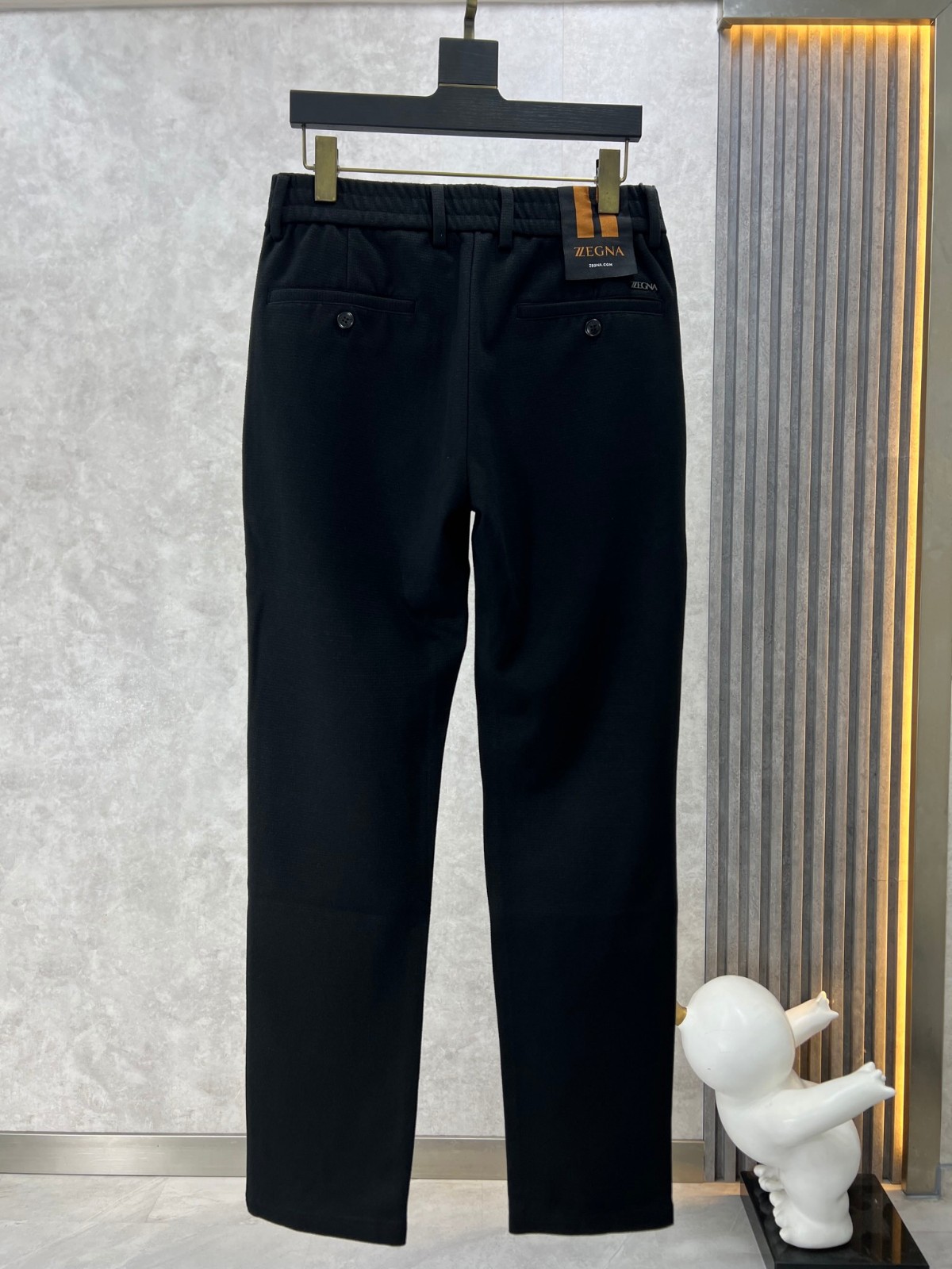 シンプル 合わせやすい エルメネジルド・ゼニア パンツ コピー カジュアル スラックス-0