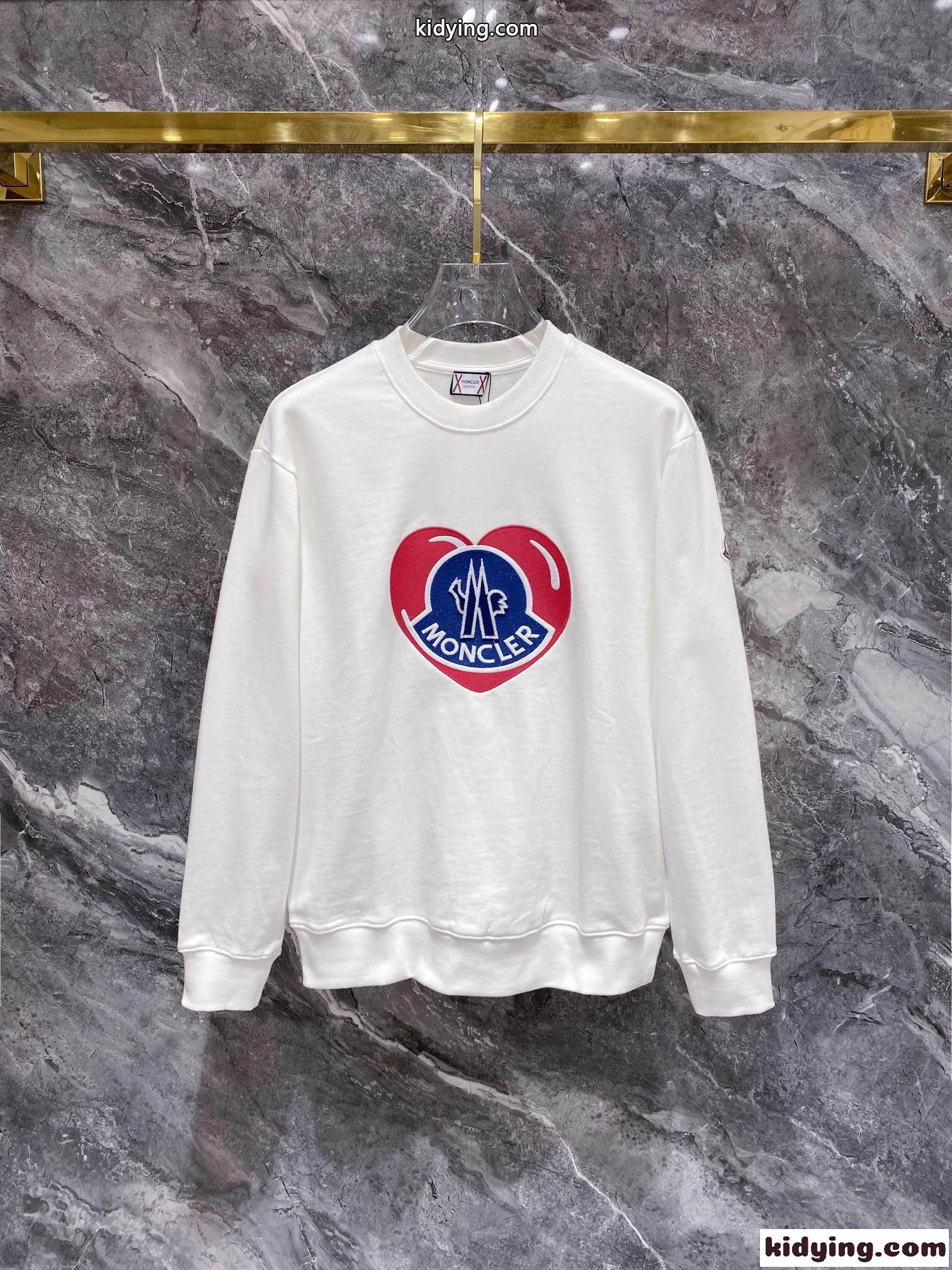 カジュアル クルーネック スウェットシャツ モンクレール Tシャツ コピー ホワイト-1