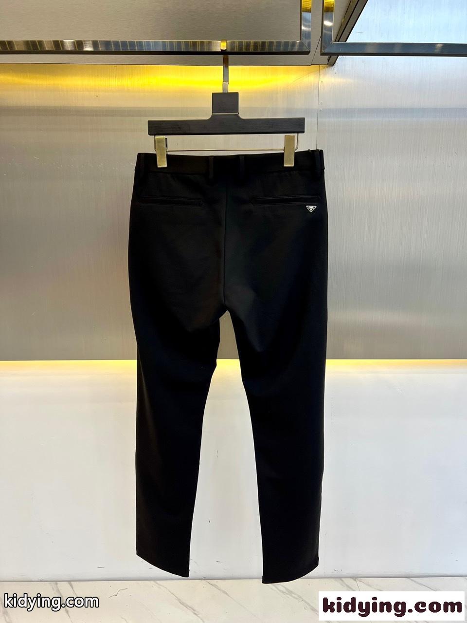 シンプル 上品 無地 カジュアル パンツ プラダ スラックス コピー メンズ-4