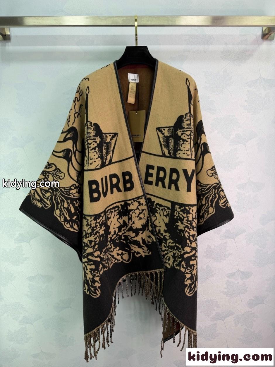 リバーシブル EKD チェック ケープ バーバリー ジャケット コピー カシミヤ-2