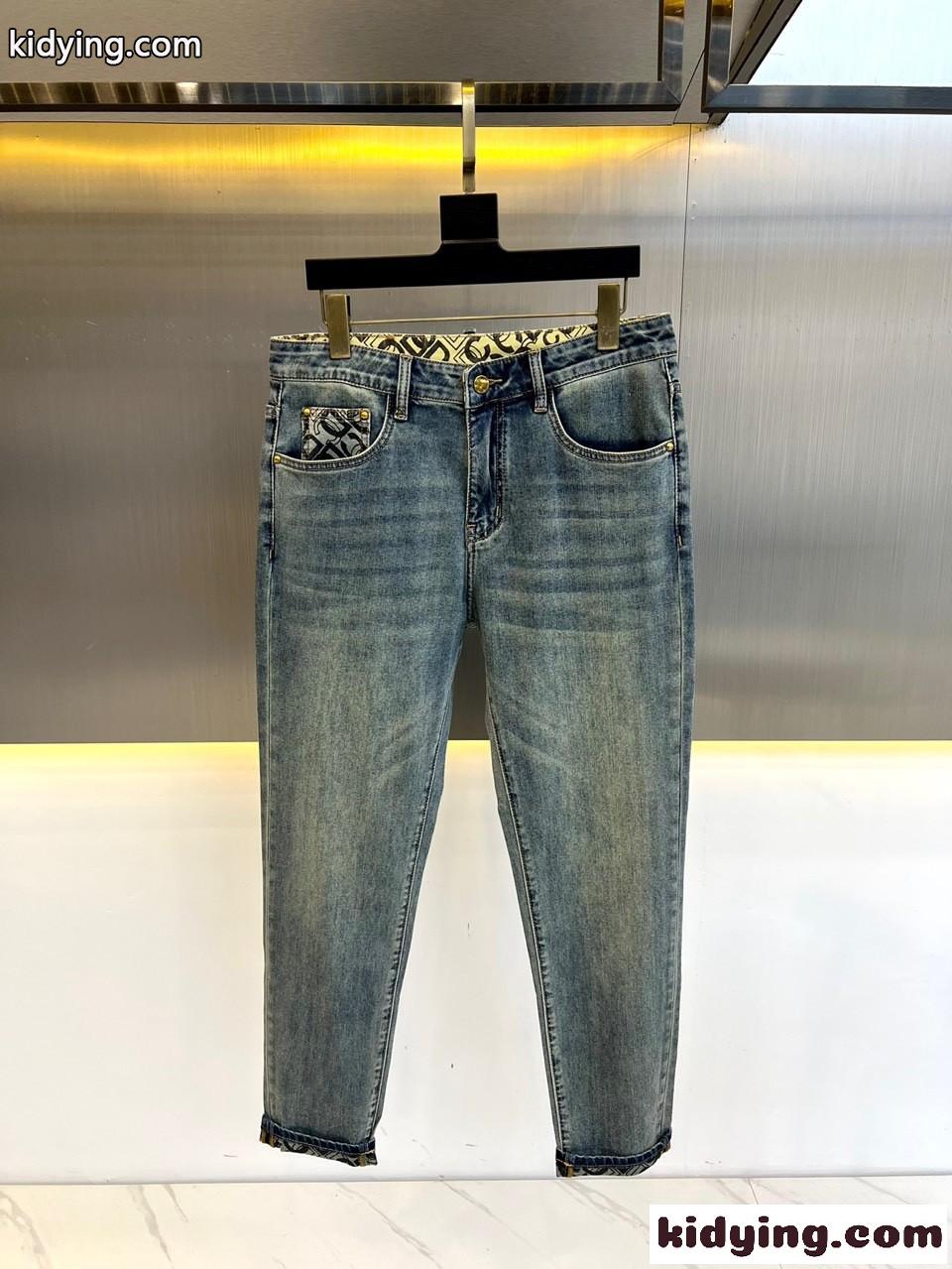 ドルチェ&ガッバーナ ジーンズ 偽物 合わせやすい ストレッチ メンズ デニムパンツ-0