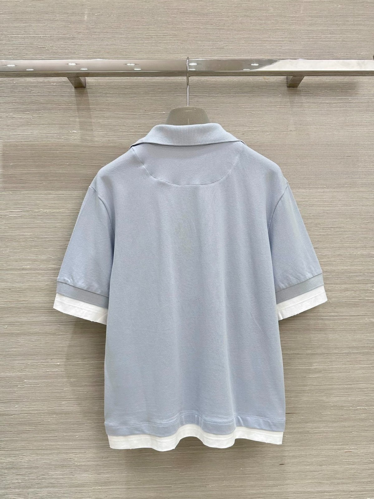 プラダ Tシャツ コピー カジュアル おしゃれ ポロシャツ グレー-4