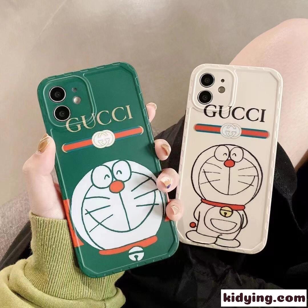 おしゃれ 可愛い ドラえもん グッチ アイフォンケース コピー iPhone13 人気 軽量 カバー スマホケース-1