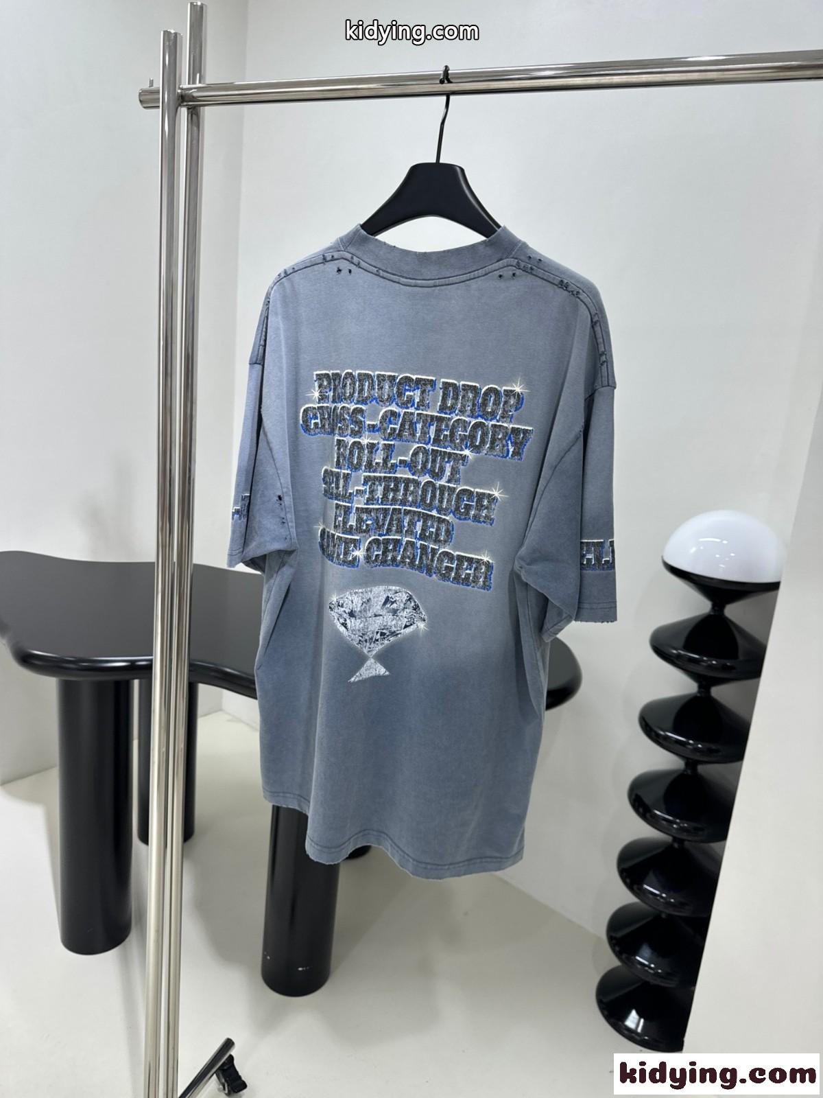 SNBN 半袖Tシャツ ラージフィット バレンシアガ Tシャツ コピー-1