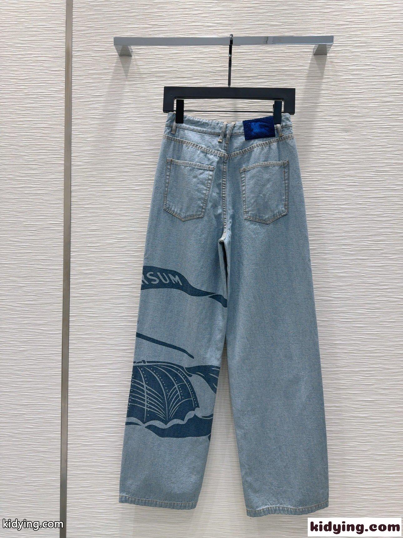 EKD オーバーサイズフィット デニムパンツ バーバリー ジーンズ コピー-1