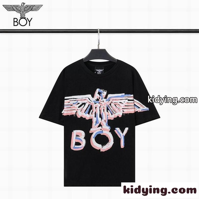 おしゃれ 定番 ストリート系 プリント クルーネック ボーイロンドン 半袖Tシャツ コピー 春夏 トップス ホワイト ブラック-3