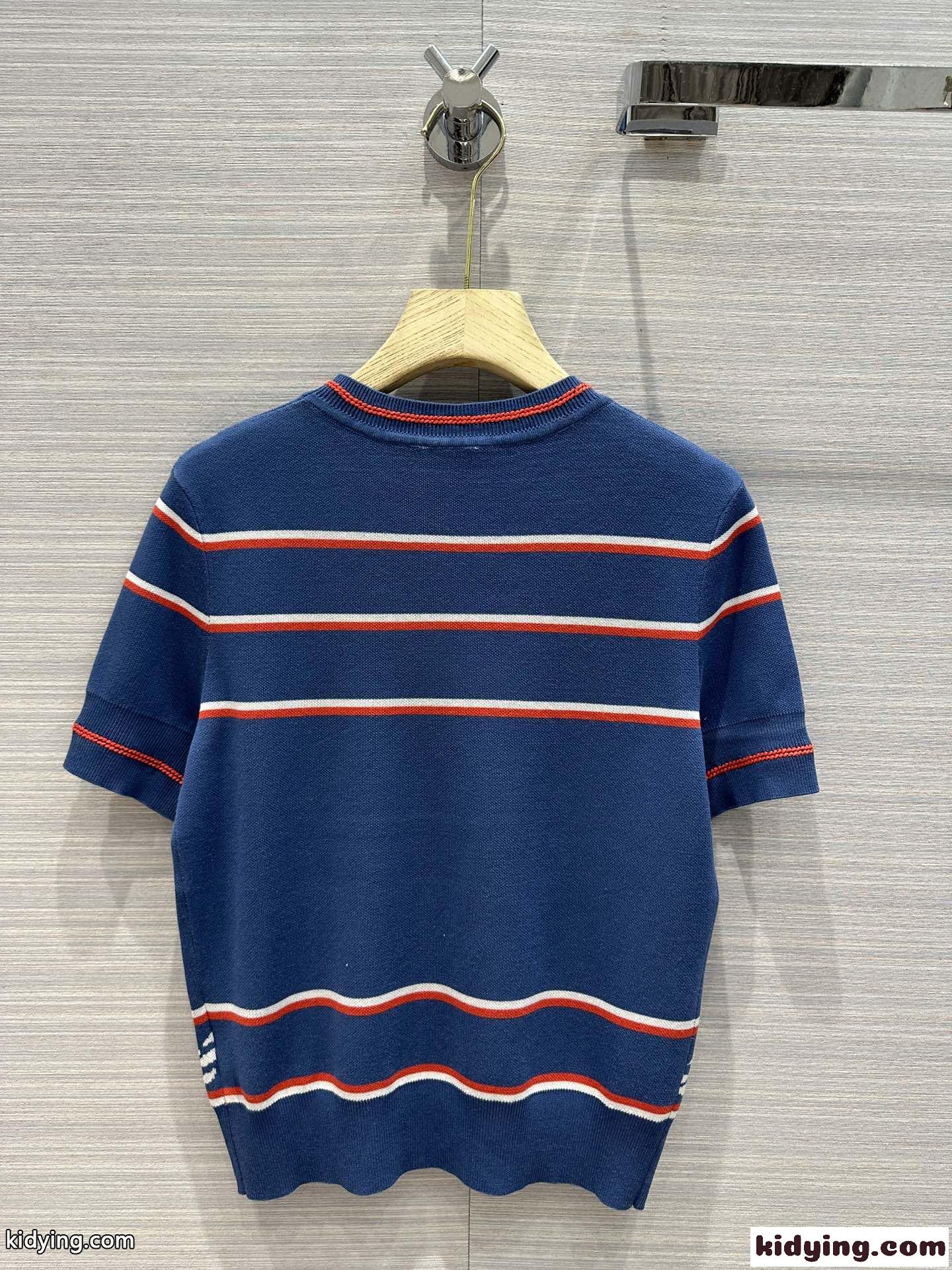1枚でオシャレ シェーヌダンクルモチーフ 半袖ニット エルメス Tシャツ コピー エレガント-4