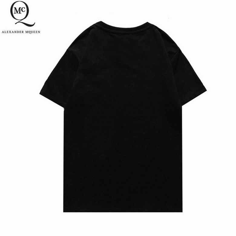 おしゃれ ゆったり 合わせやすい クルーネック 快適 アレキサンダー・マックイーン 半袖Tシャツ コピー 人気 定番 ホワイト ブラック-3
