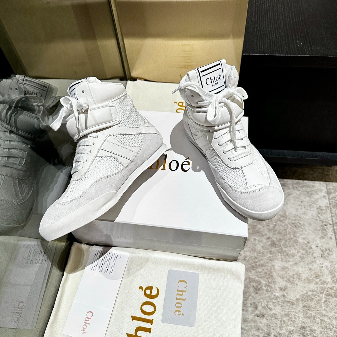 クロエ スニーカー スーパーコピー CHLOÉ KICK ハイトップ スニーカー-4