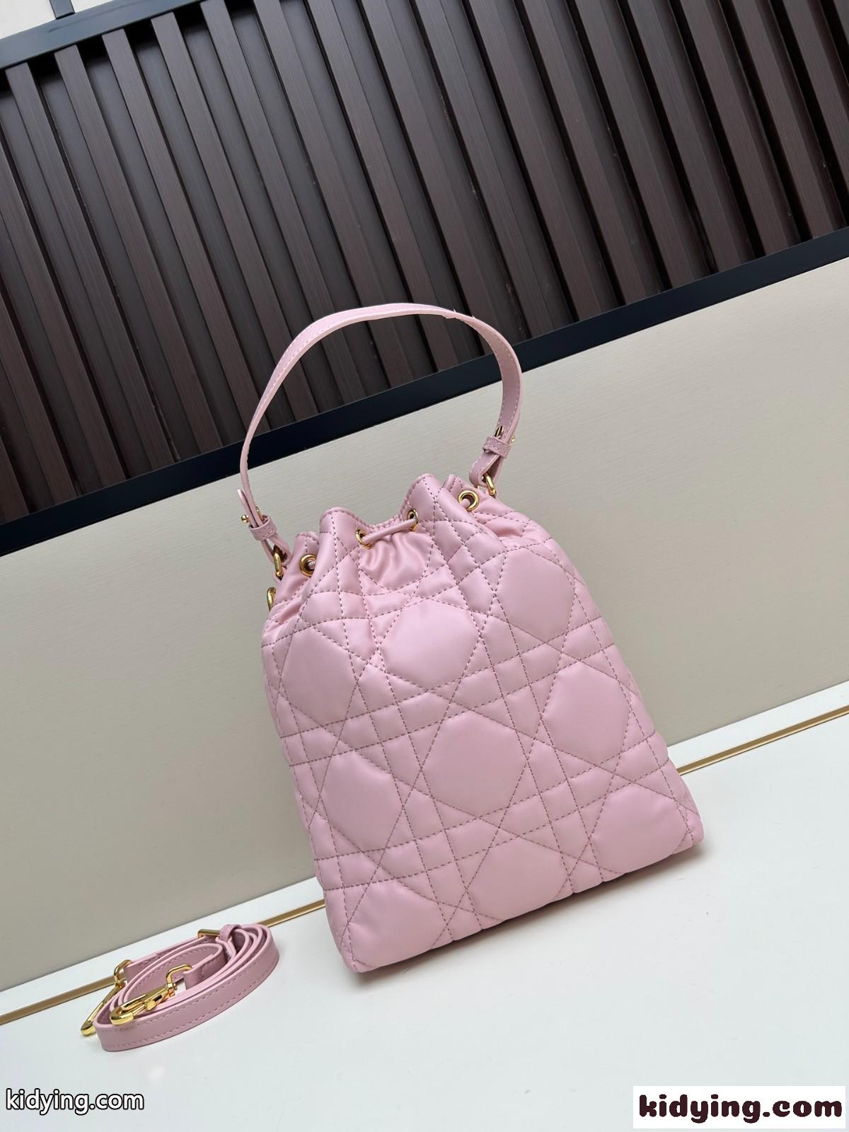 Dior Caro バケットバッグ スモール クリスチャン・ディオール バッグ コピー ピンク-1