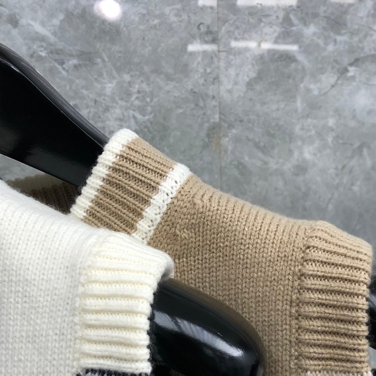 クジラと帆船 4BAR ボクシー シェルトップス トムブラウン ニット コピー-2