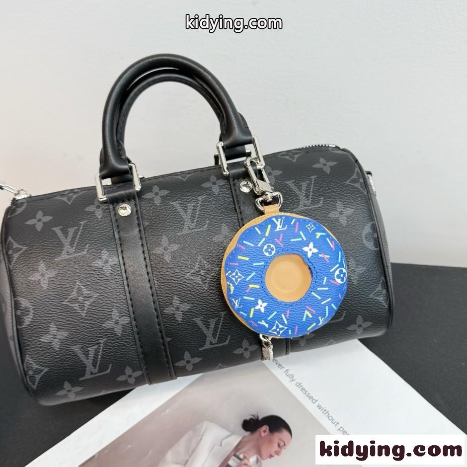ルイ・ヴィトン キーホルダー 偽物 バッグチャーム・LV ドーナッツ ブルー-1