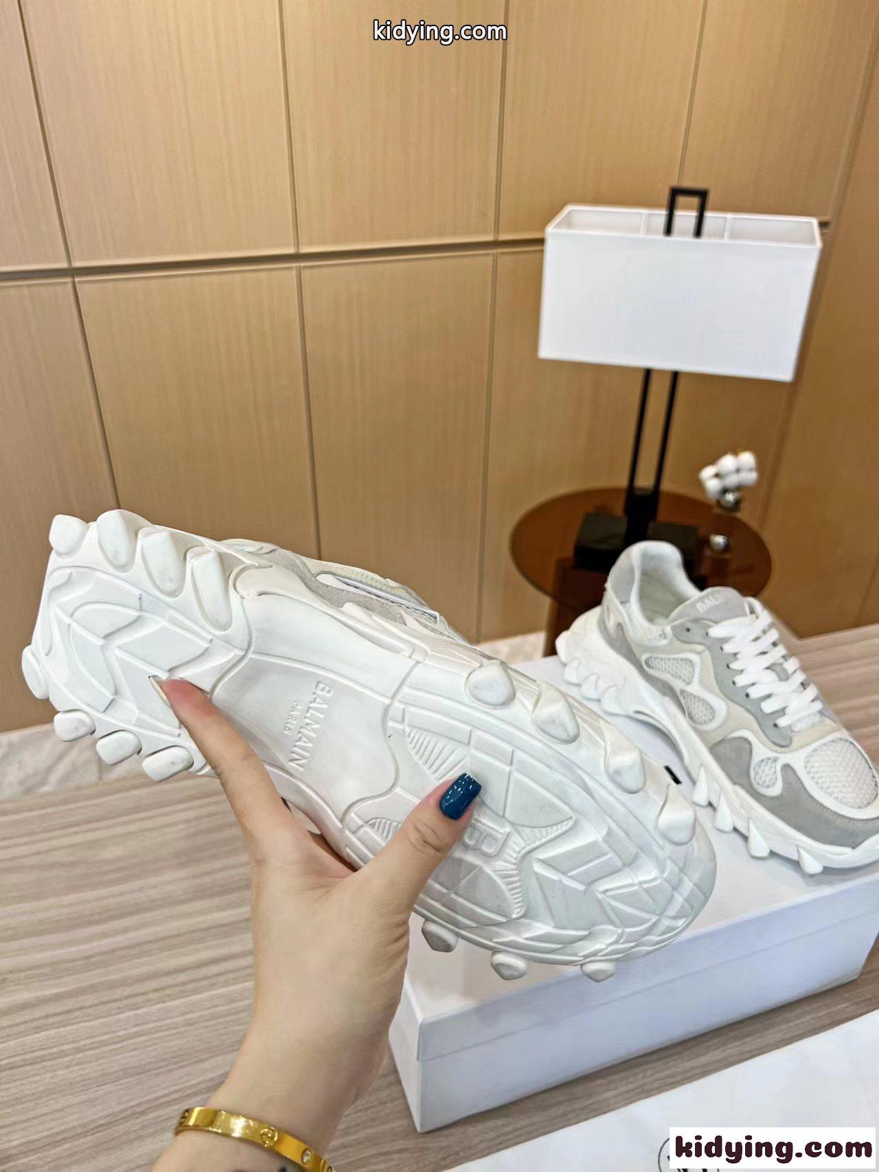 人気 ユニセックス バルマン スニーカー コピー メッシュ B-Est ローカットスニーカー-1