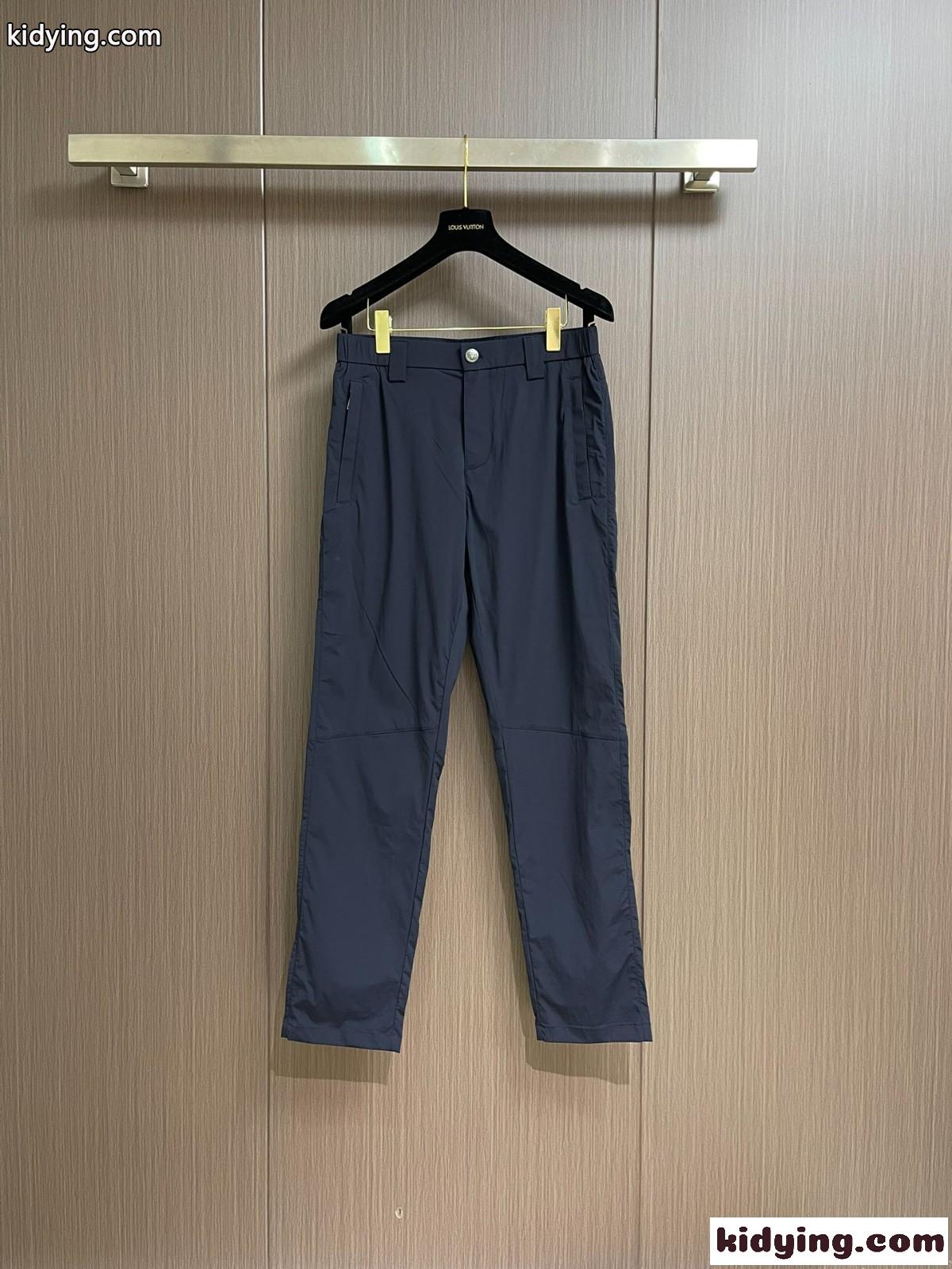 洗練された 上品 ロングパンツ プラダ パンツ コピー メンズ ズボン ネイビー-1