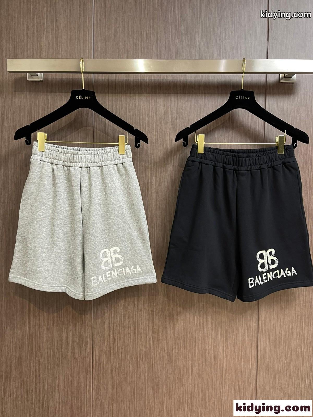 ベーシック カジュアルロゴ バレンシアガ パンツ コピー ショートパンツ メンズ ショーツ-0
