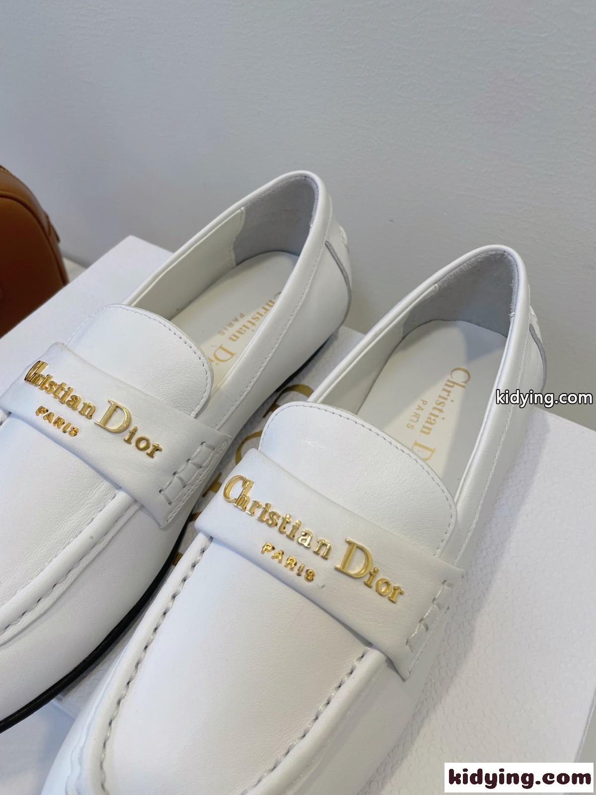 人気 エレガント Dior Boy ローファー クリスチャン・ディオール シューズ コピー ホワイト-3