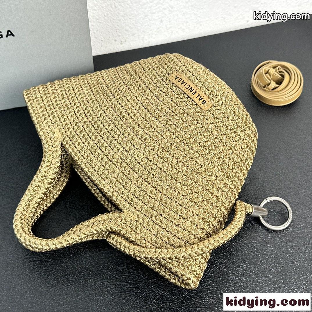 レディース IBIZA スモール ストラップ付きバスケット バレンシアガ バッグ コピー ベージュ-3