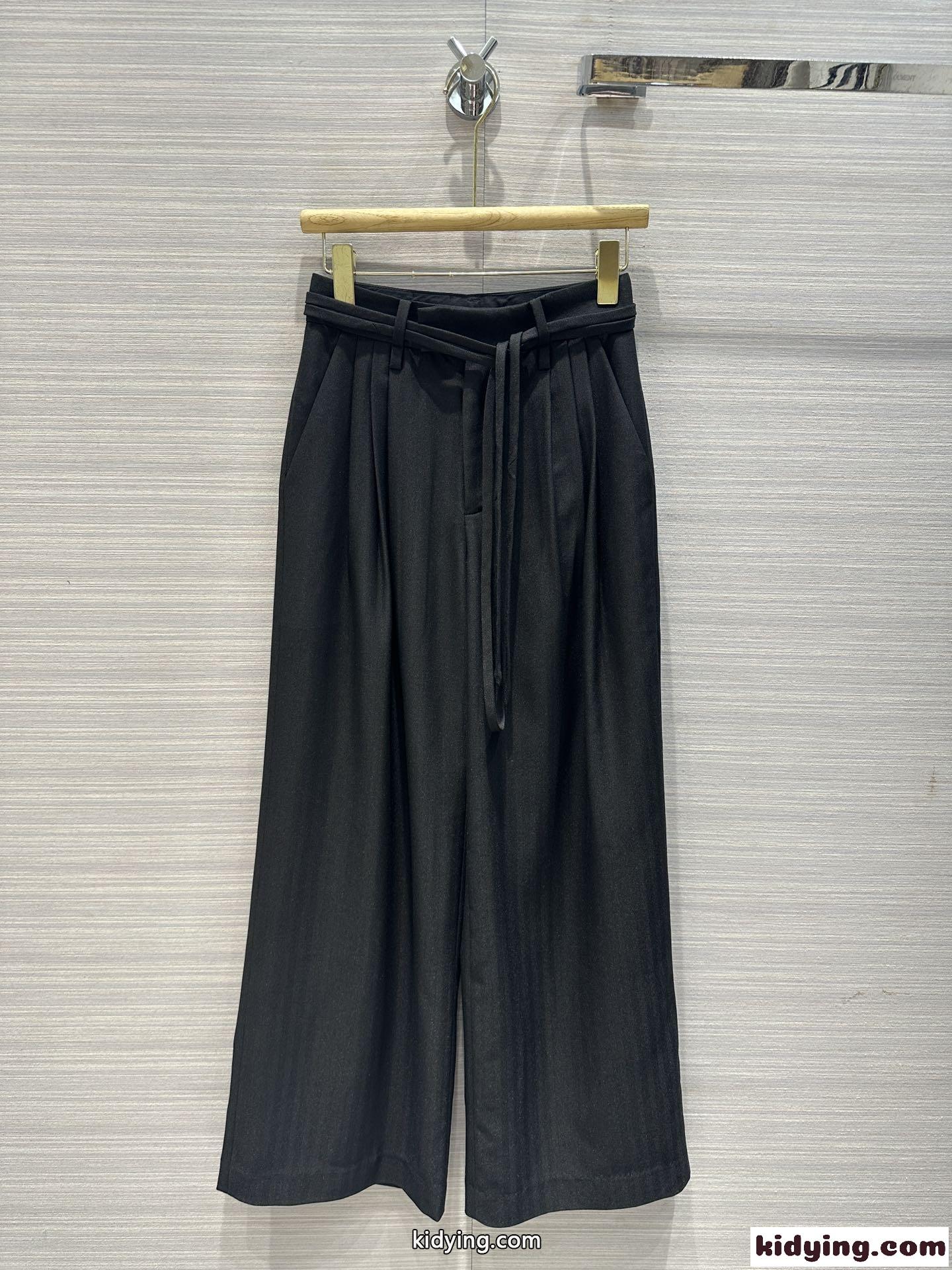アレキサンダーワング パンツ コピー ヘリンボーン テーラリング ラップタイ パンツ-1