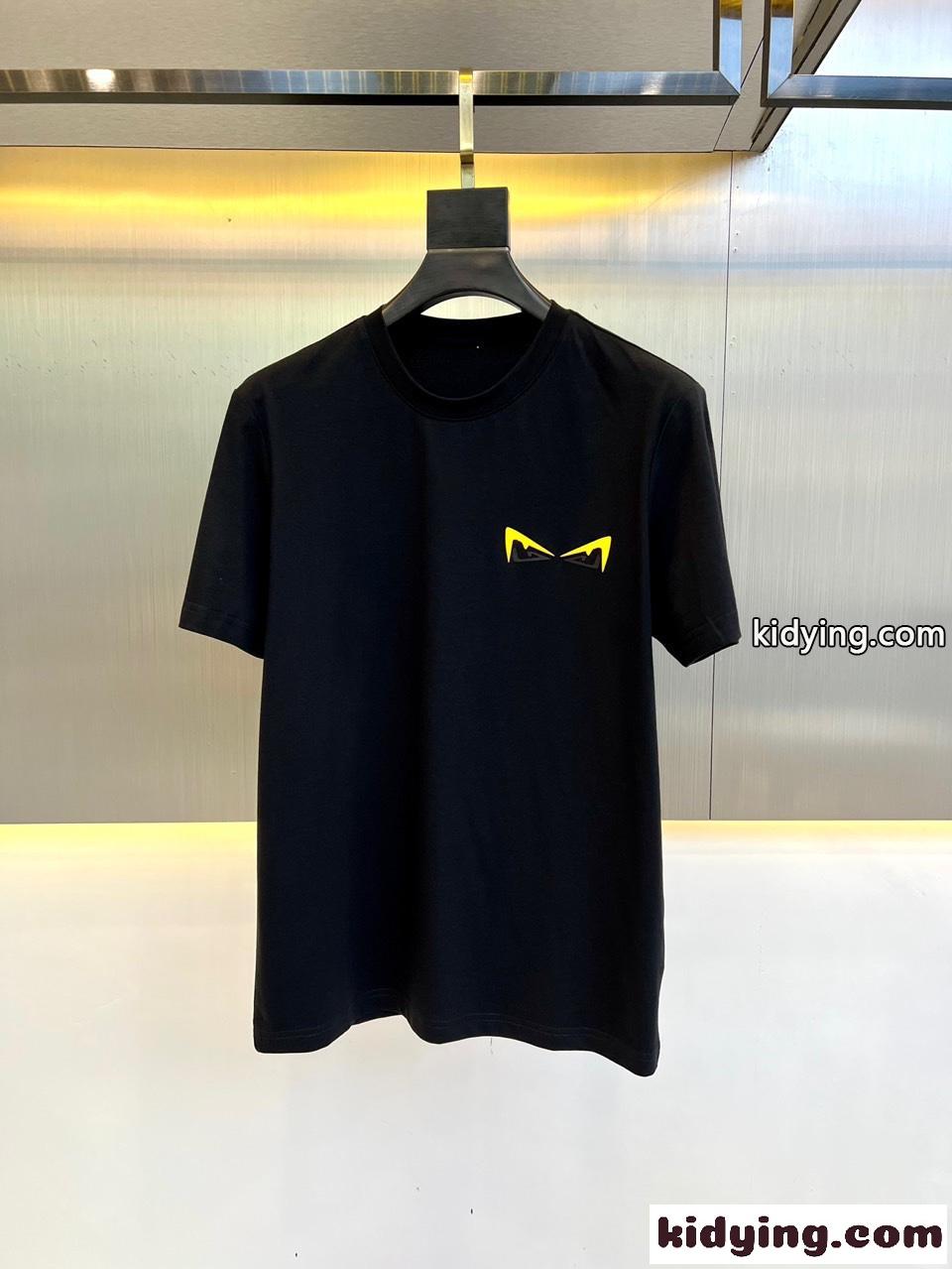 クルーネック 半袖 トップス フェンディ Tシャツ コピー メンズ ファッション-0