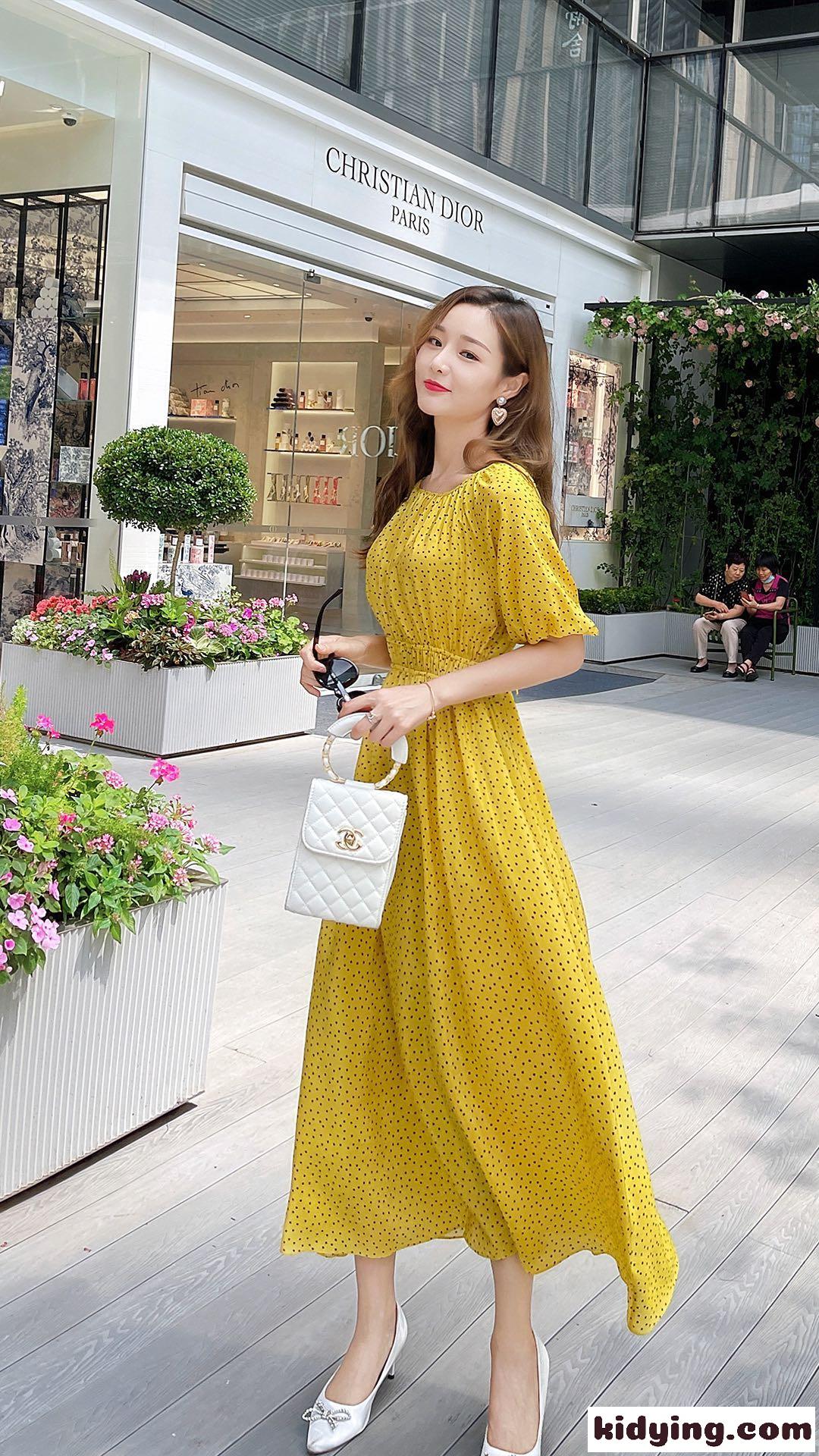 おしゃれ スウィート 定番 ロングワンピース ハイウエスト 可愛い ヴァレンティノ ワンピース コピー 高品質-3