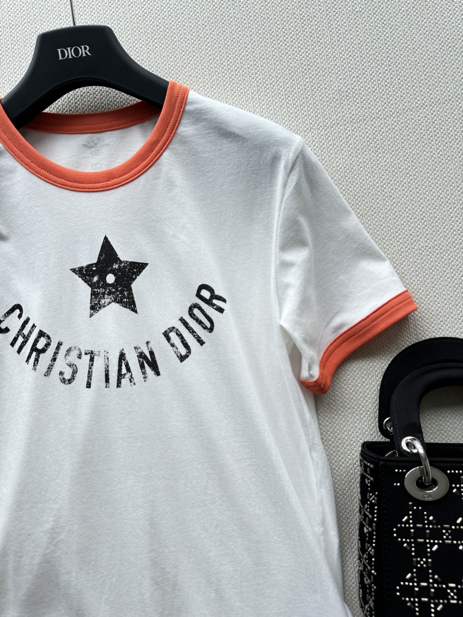 クリスチャン・ディオール 半袖Tシャツ コピー レディース 人気 ロゴ Dioriviera Tシャツ-2