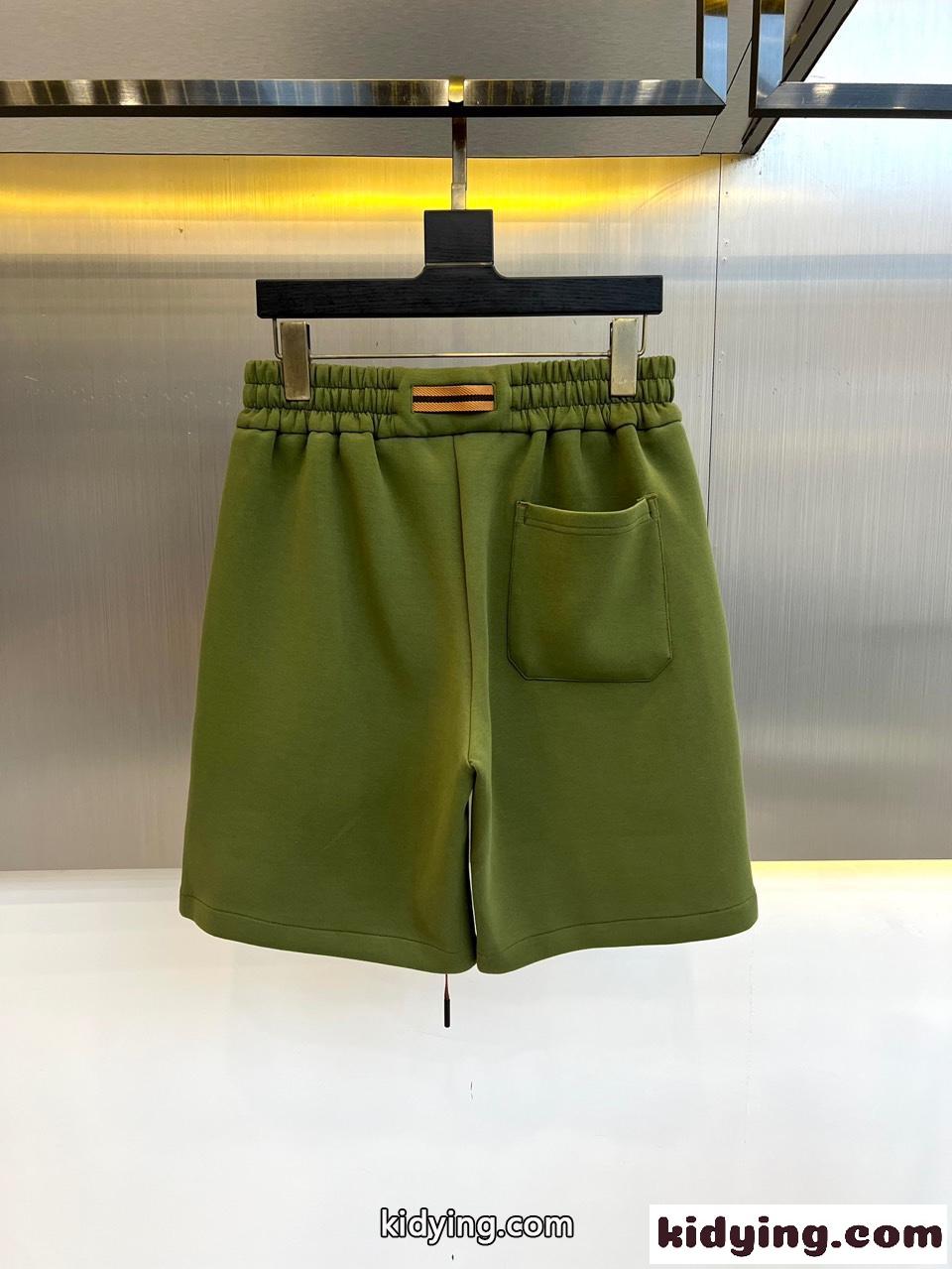 定番 カジュアル ショートパンツ エルメネジルド・ゼニア パンツ コピー グリーン-1