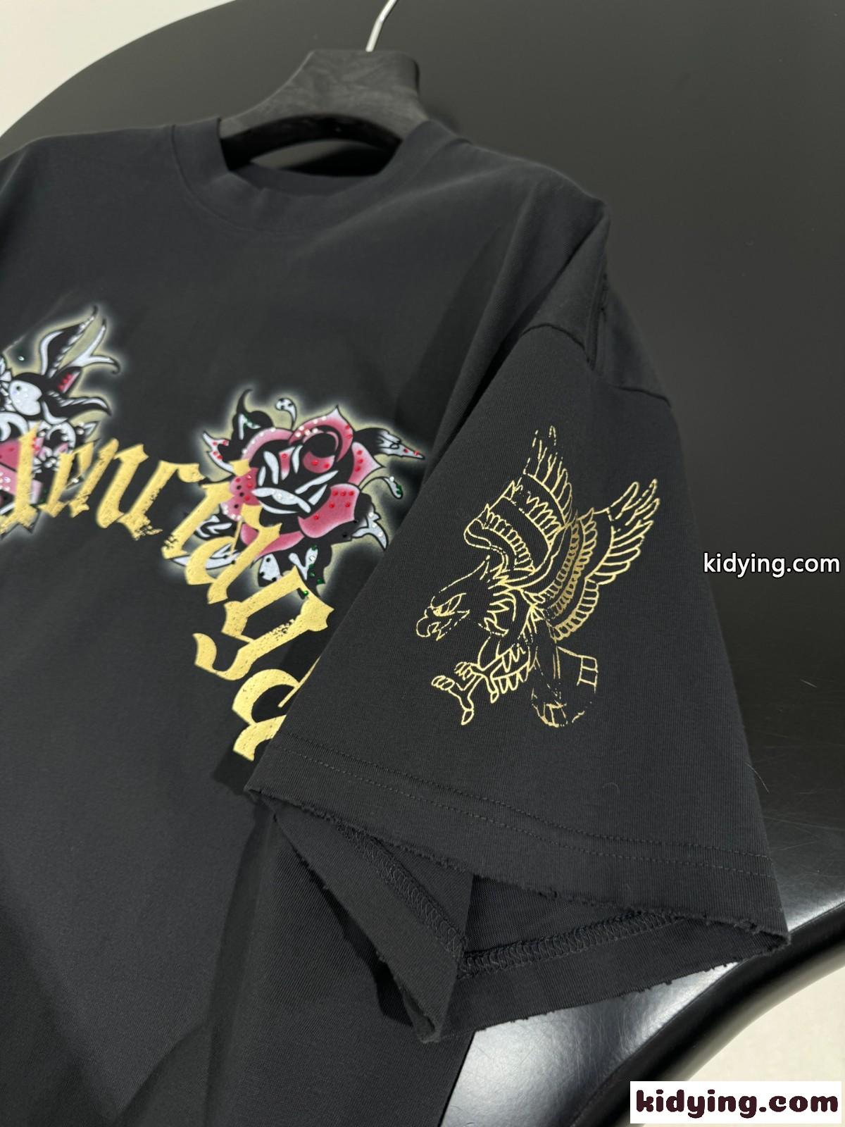 オーバーサイズ バレンシアガ TACKY TATTOO Tシャツ コピー ブラック-3