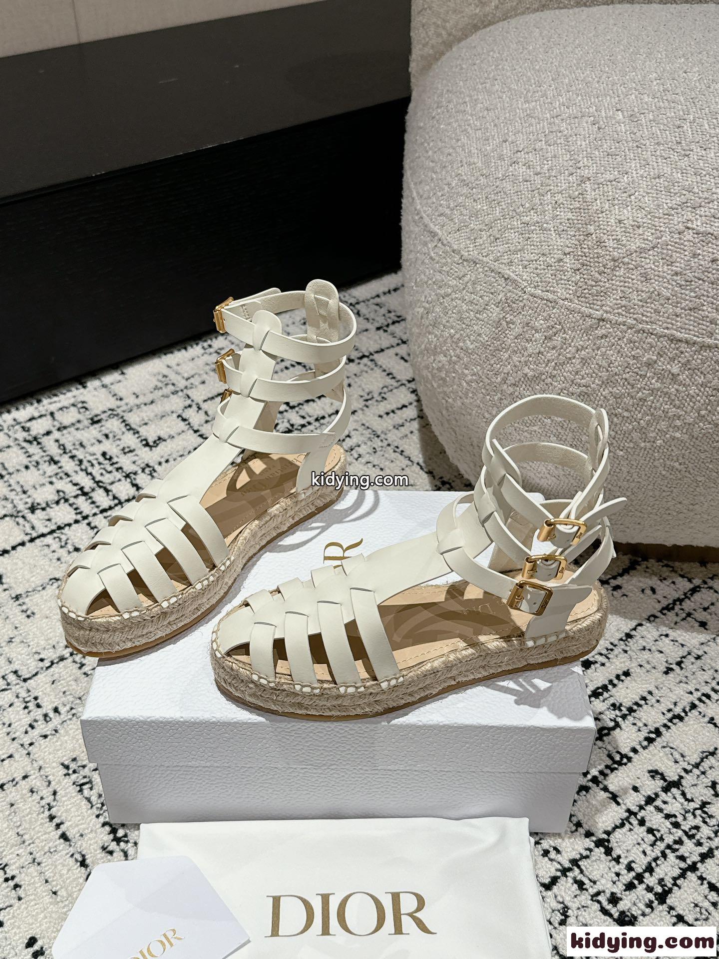 Dioriviera Dior Marine サンダル クリスチャン・ディオール サンダル コピー ホワイト-1