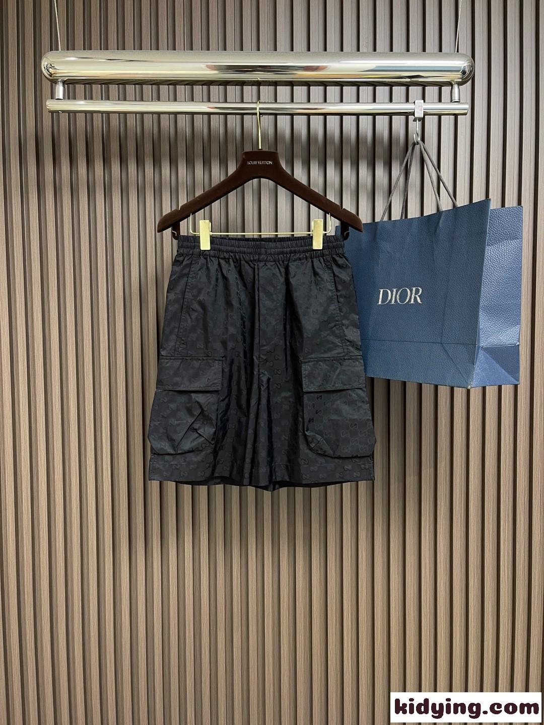 ライトウェイト GGナイロン ジャカード ショートパンツ グッチ パンツ コピー ショーツ-0