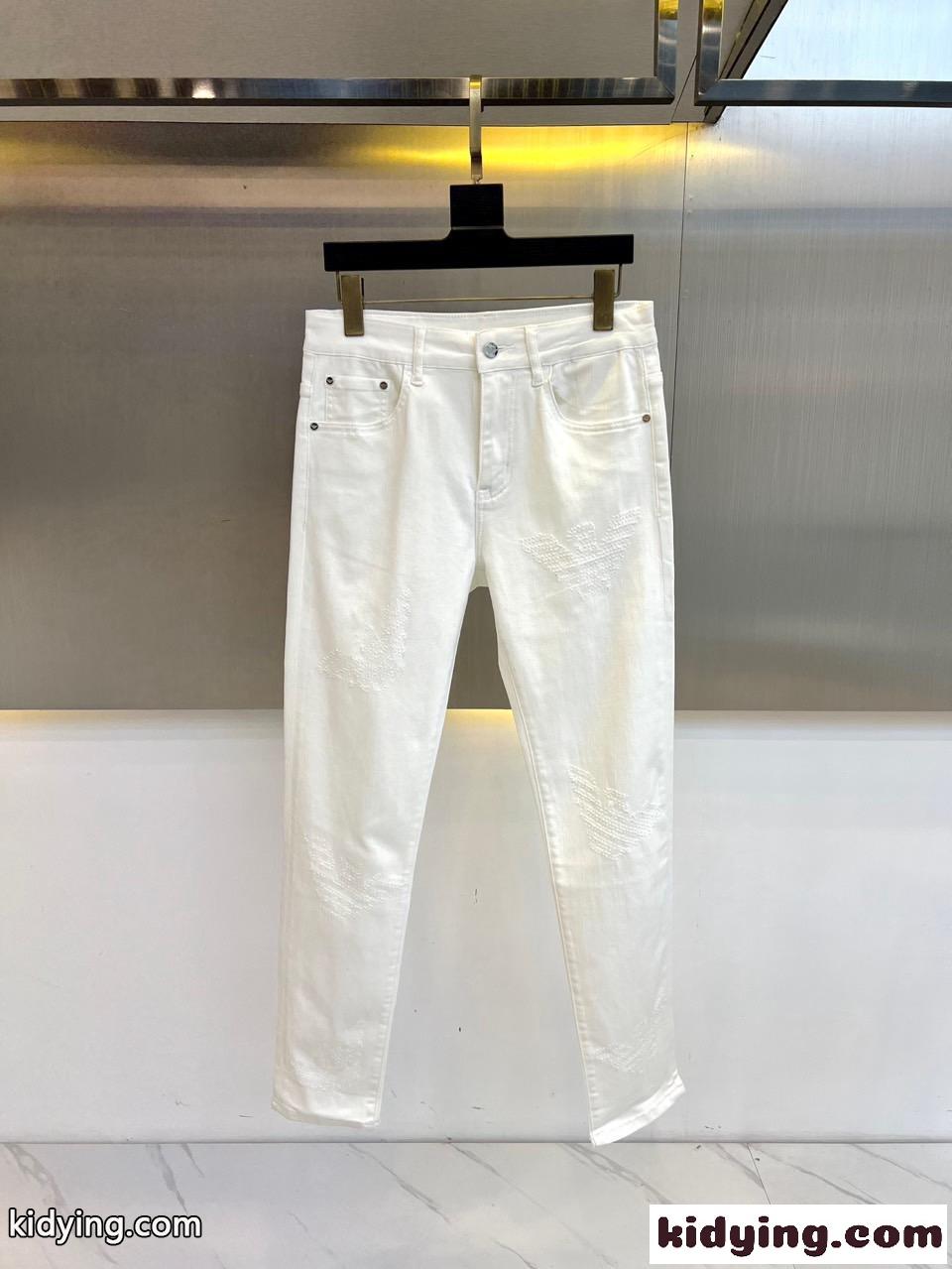 合わせやすい ストレッチ デニムパンツ アルマーニ ジーンズ 偽物 メンズ-1