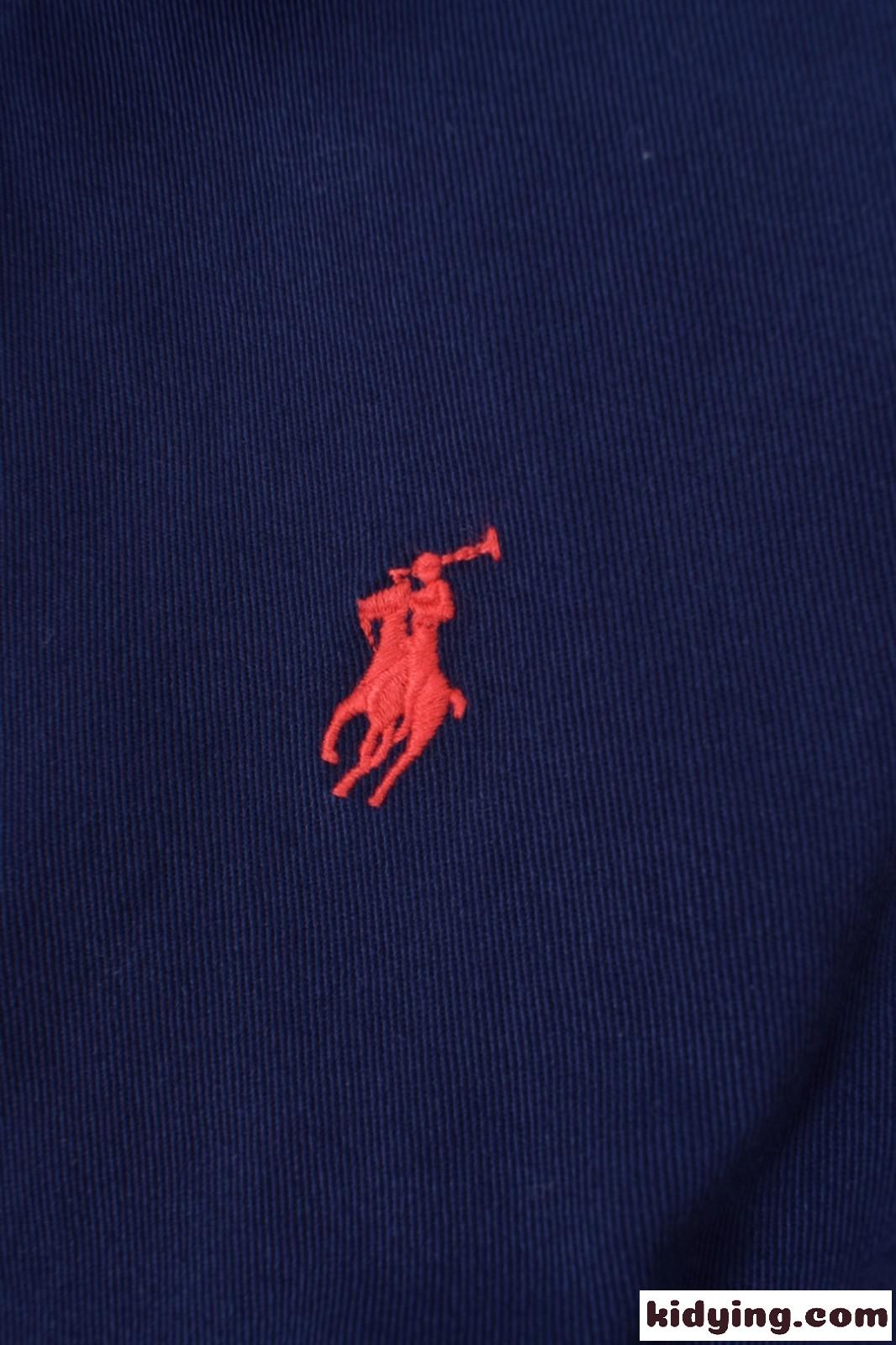 上品 シンプル ラルフローレン ジャケット 偽物 ロゴ刺繍 ブルゾン ネイビー-2