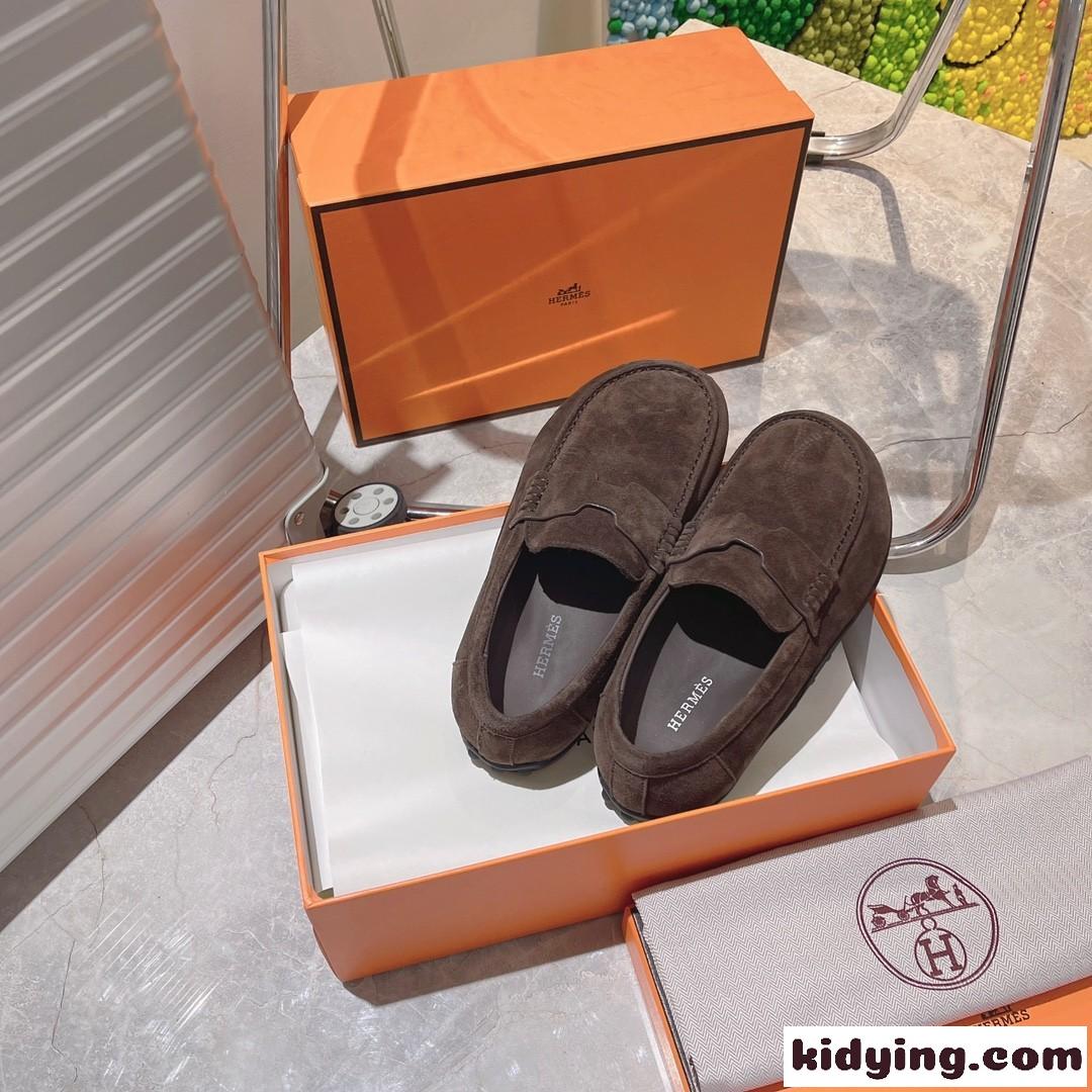 エルメス モカシン スーパーコピー レディース 上品 スエード Lazyモカシン コーヒー-3