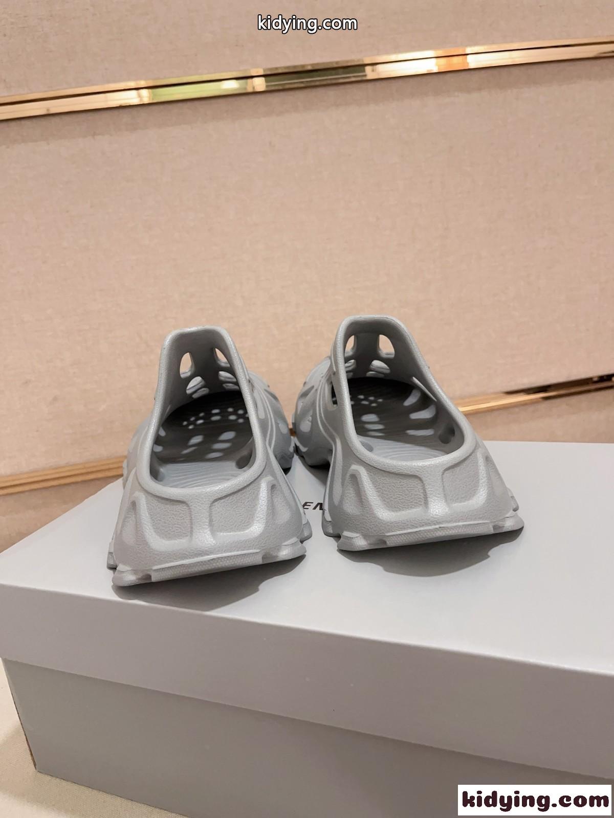 Balenciaga HD カットアウト ミュール バレンシアガ サンダル スーパーコピー グレー-5