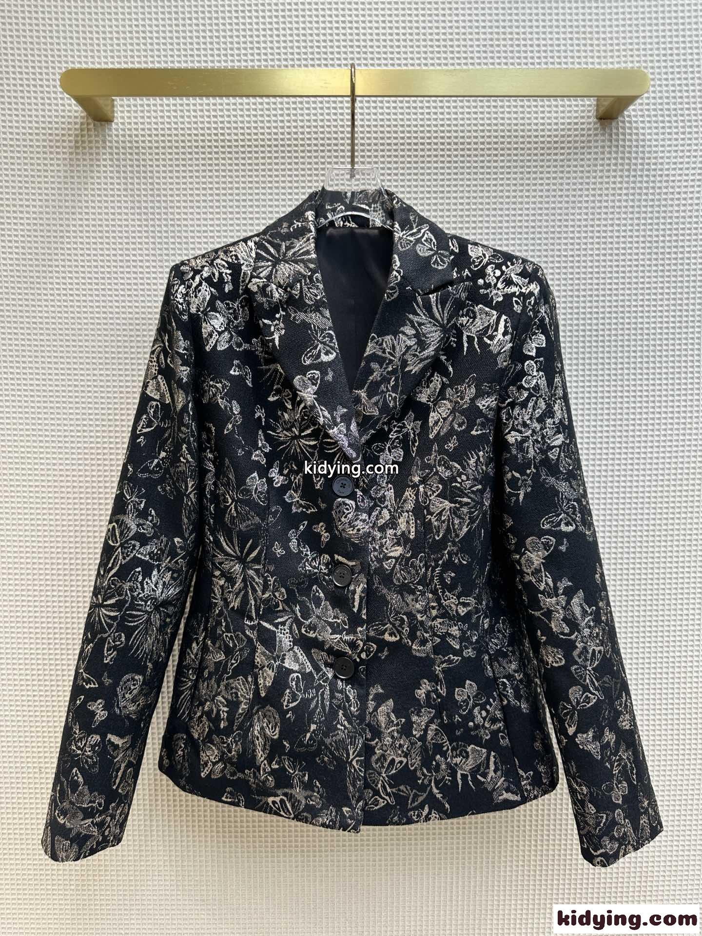 クリスチャン・ディオール ジャケット コピー 高級感 Allover Butterfly ジャカード-0