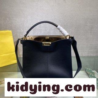 ​フェンディ バッグ 一覧 コピー FENDI F家のpeekabooのアップグレード版ハンドバッグは 柔らかくて小さな牛革です-4