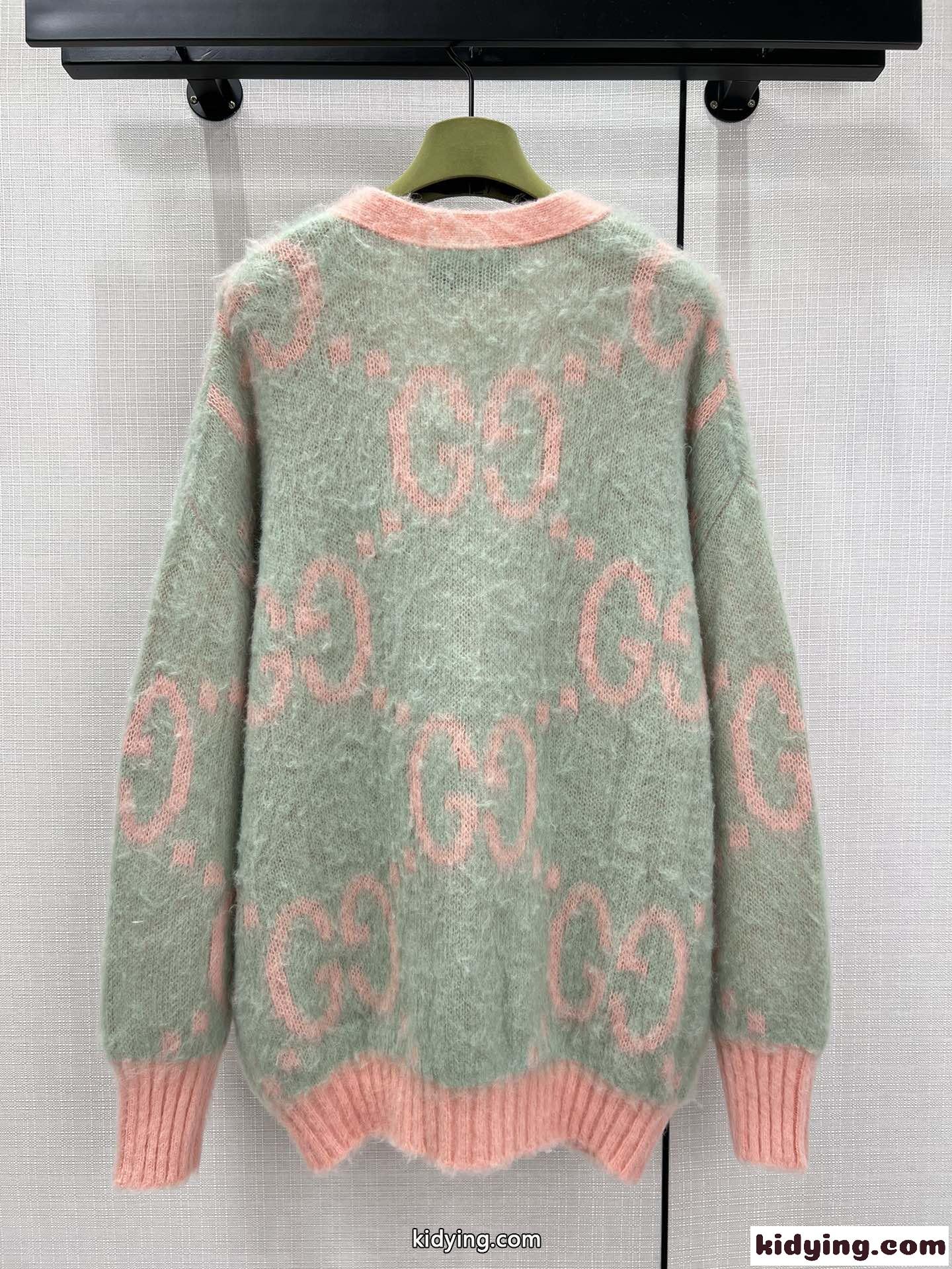 リバーシブル GG モヘア カーディガン グッチ カーディガン 偽物 ゆったり-4