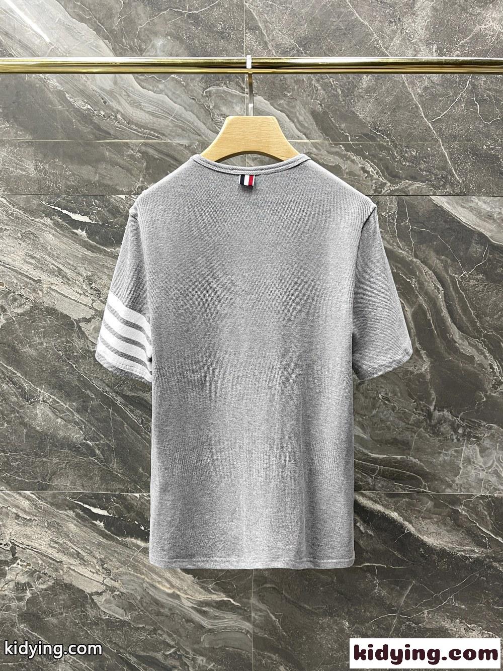 男女兼用 人気 クルーネック 定番 トムブラウン tシャツ コピー 半袖 高級感 コットン トップス-1