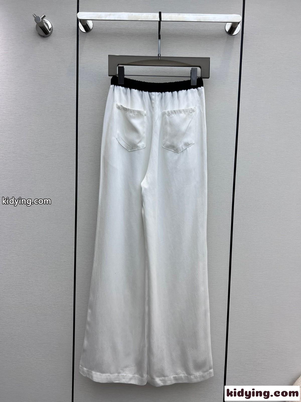 上品 カジュアル ロゴ アレキサンダーワング パンツ コピー ホワイト-0