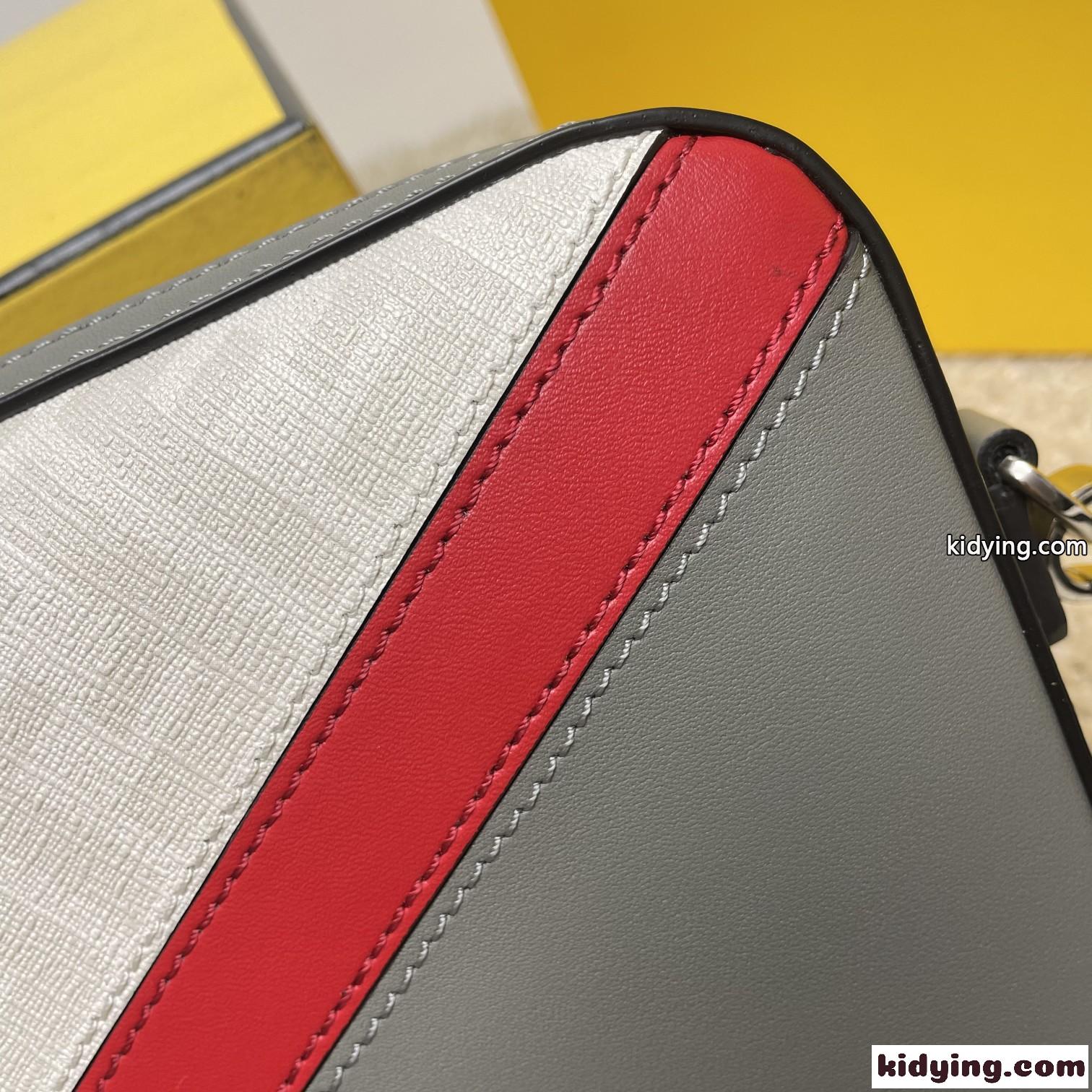 FENDI マルチカラーレザー カメラケース フェンディ バッグ 人気 コピー メンズ ショルダーバッグ-5