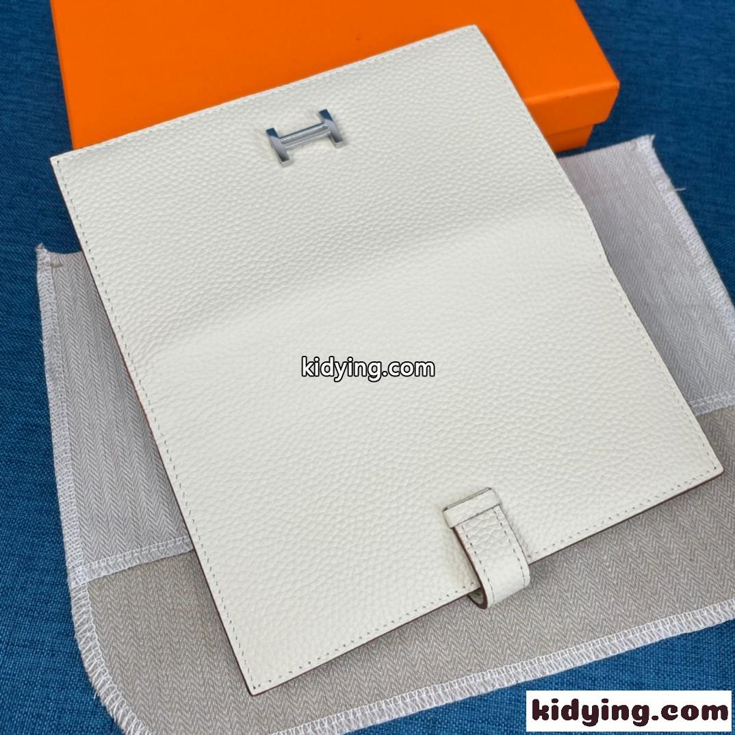 シンプル 上品 収納力バツグン エルメス 財布 コピー レディース 長財布 無地 ホワイト ウォレット-4