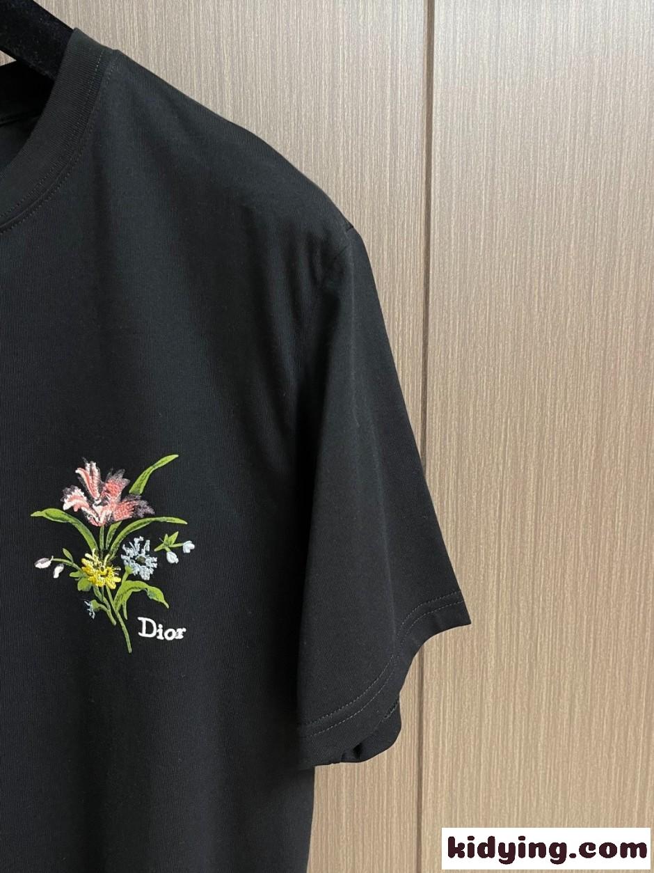 Dior Secret Garden Tシャツ クリスチャン・ディオール スーパーコピー ブラック-0