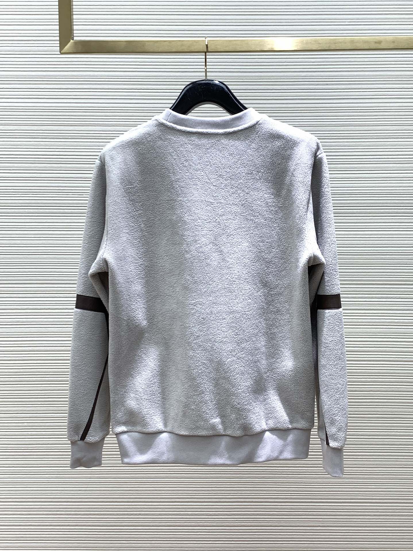 秋冬 カジュアル コットン スウェットシャツ エルメス Tシャツ コピー グレー-4