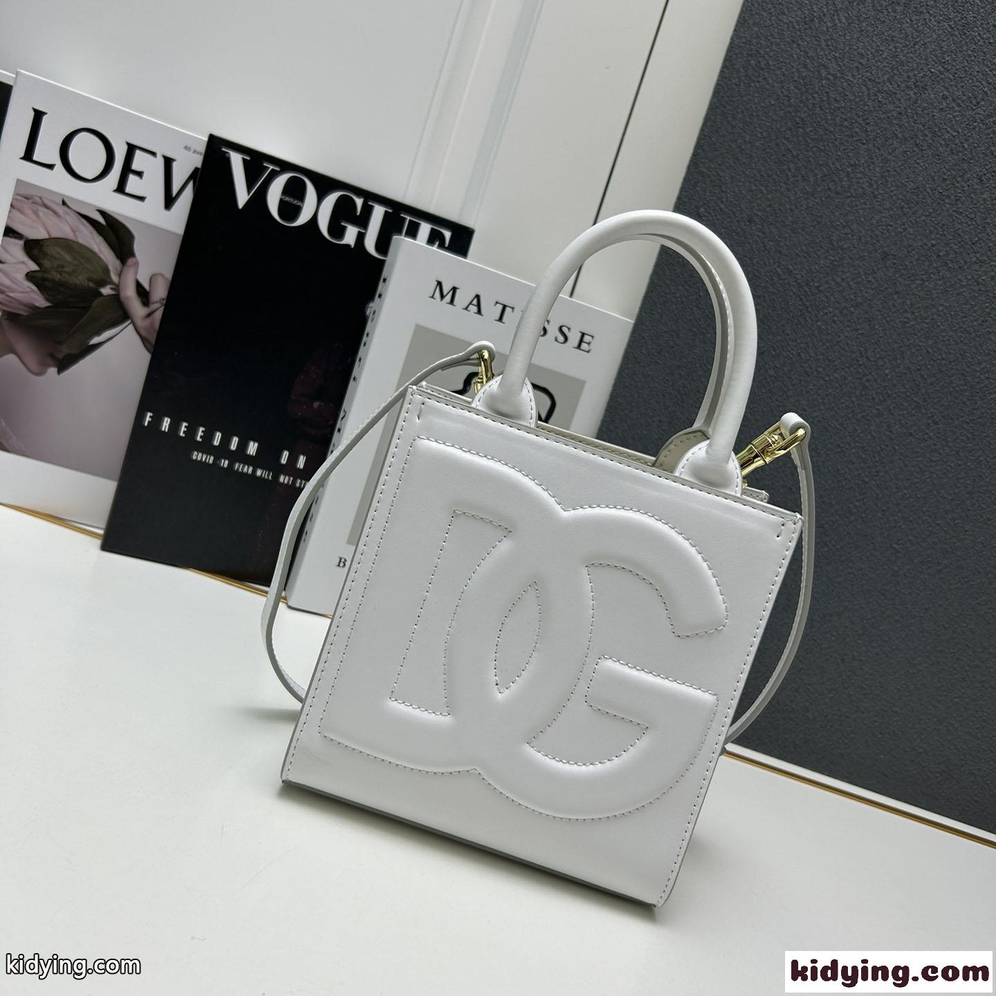 DG DAILY ショッピングバッグ ミニ ドルチェ&ガッバーナ バッグ スーパーコピー ホワイト-0