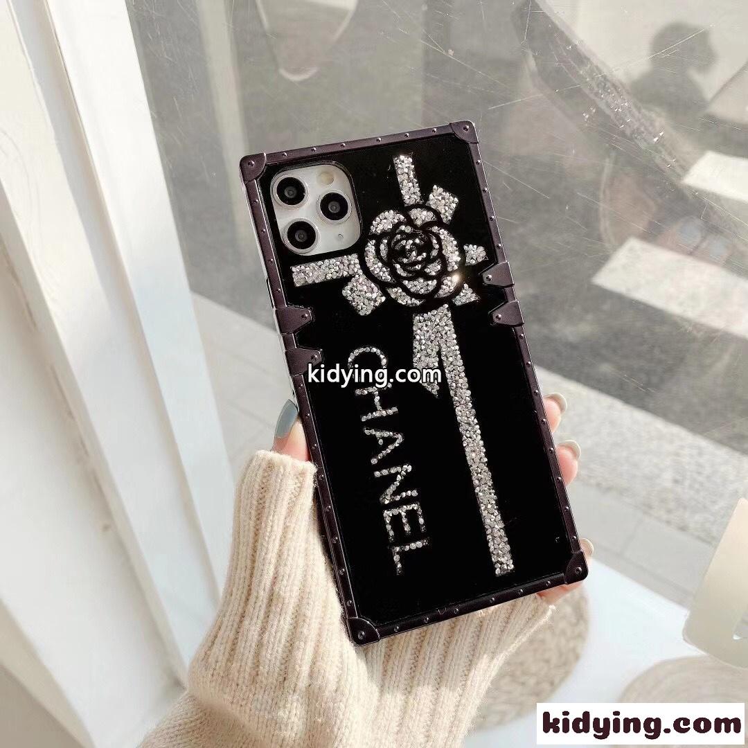 注目される キラキラ シャネル アイフォンケース コピー 全面保護 iPhone13カバー スマホケース お洒落 鏡面-4