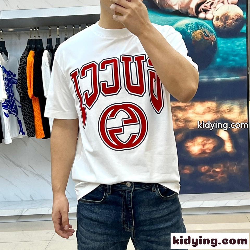 グッチ Tシャツ コピー 定番 合わせやすい ロゴ 半袖tシャツ ホワイト-1